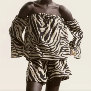 Zebra sett - Använt en gång, som nytt! Går att köpa delarna separat för 200. Nypris för både tröja&shorts ca 650:- 💃🏻