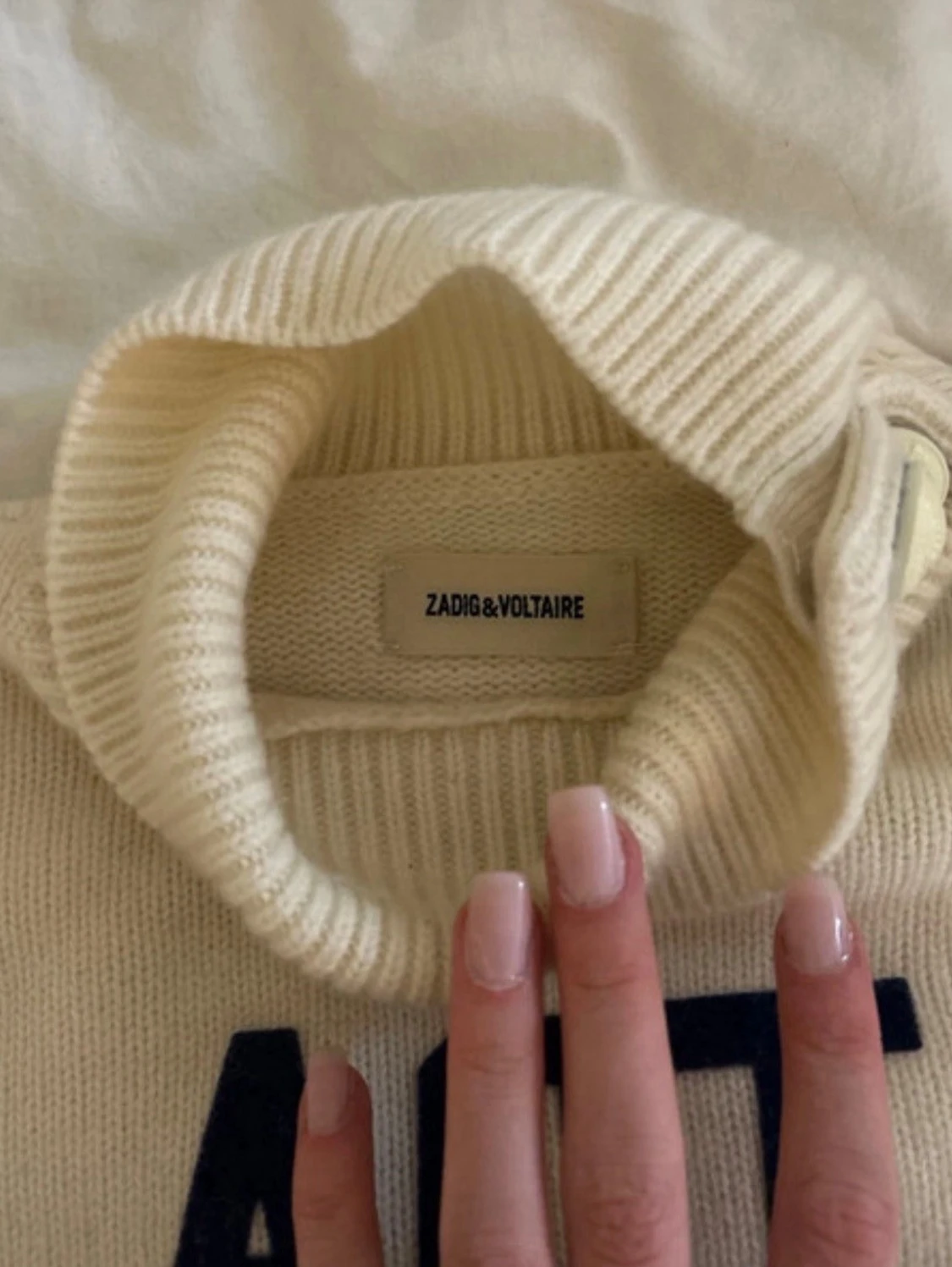 Krämvit stickad tröja Zadig & Voltaire - 3