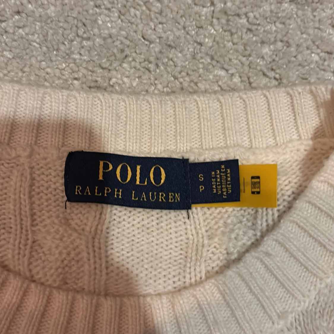 Vit kabelstickad tröja Polo Ralph Lauren - 2