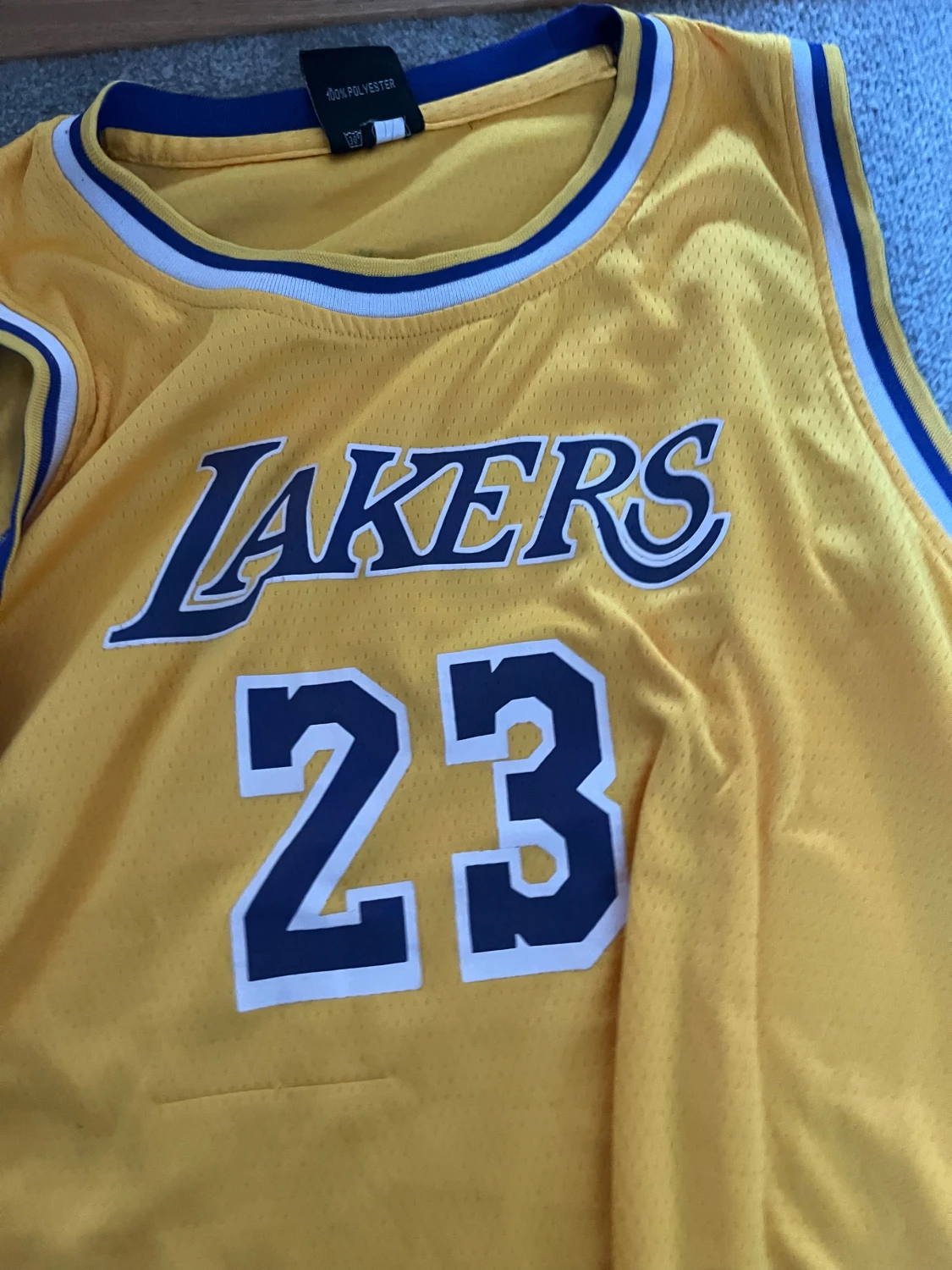 Gul Lakers James 23 baskettröja - 1