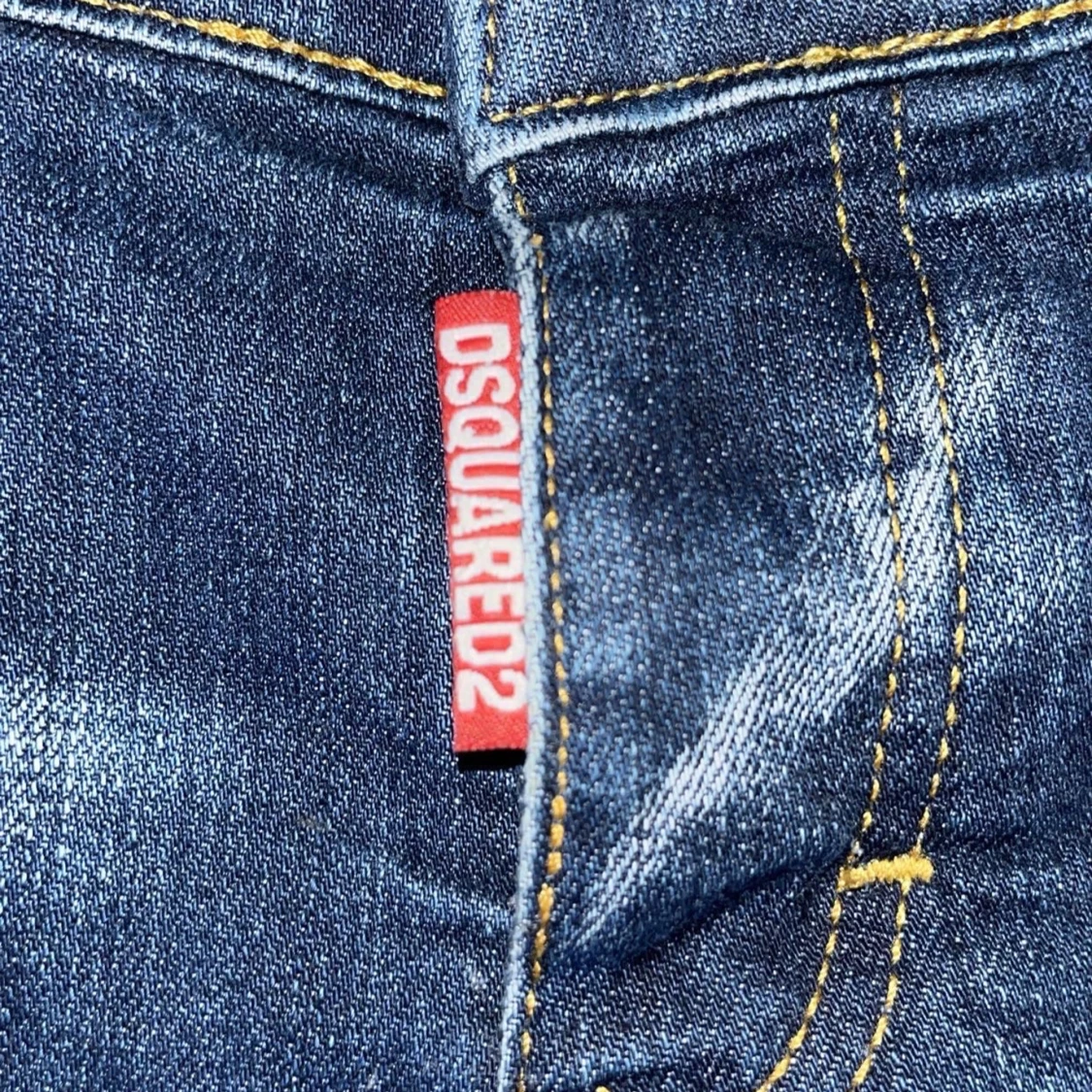 Dsquared2 blå jeans med slitningar - 2