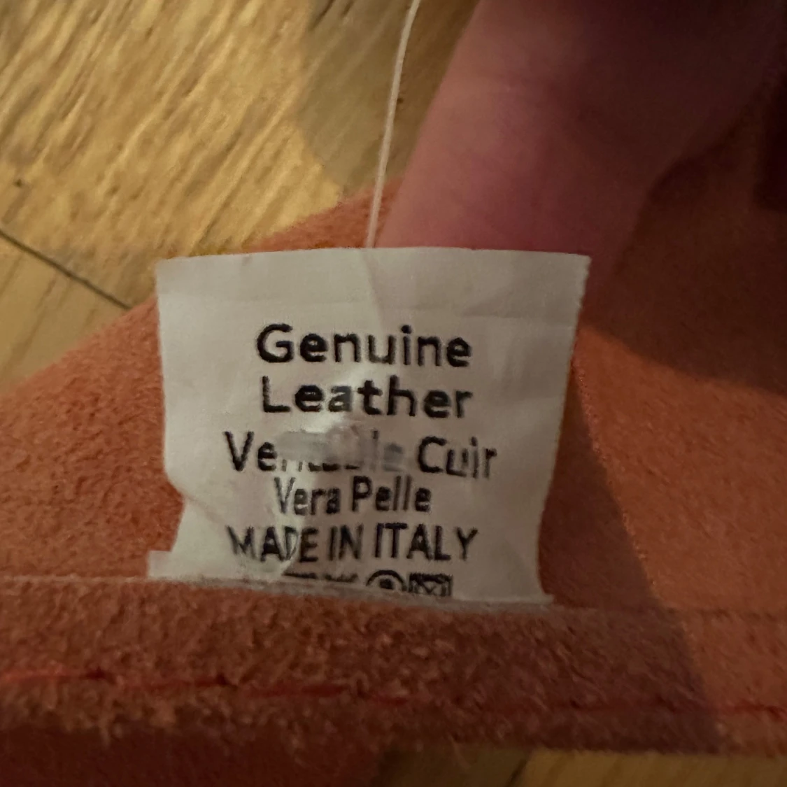 Vintage brett skärp i äkta skinn - 3