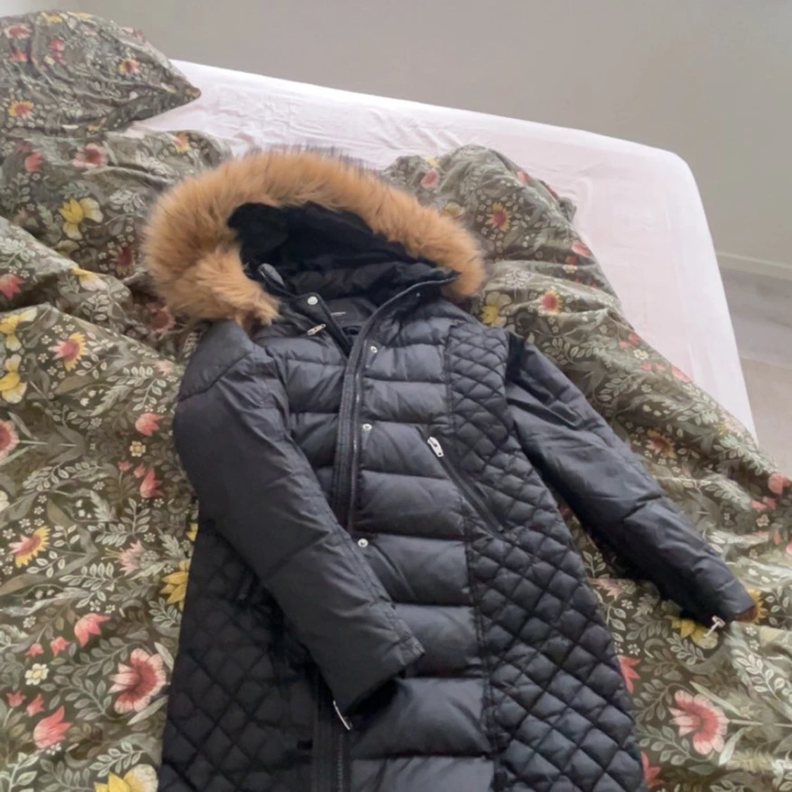 Svart lång dunjacka Rockandblue - 3