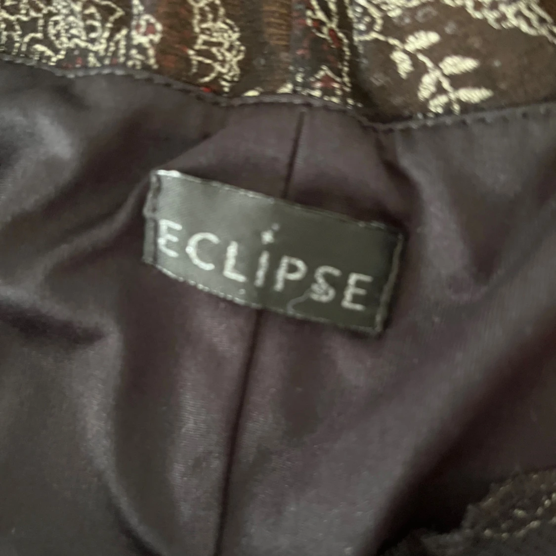 Svart blommig långklänning Eclipse - 3