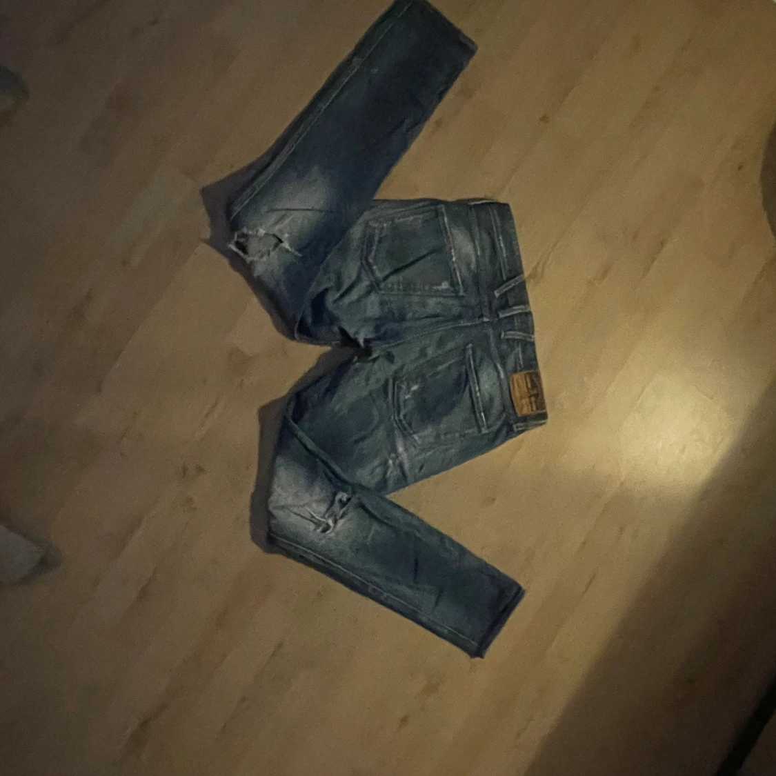 Replay Anbass blå slitna jeans - 1