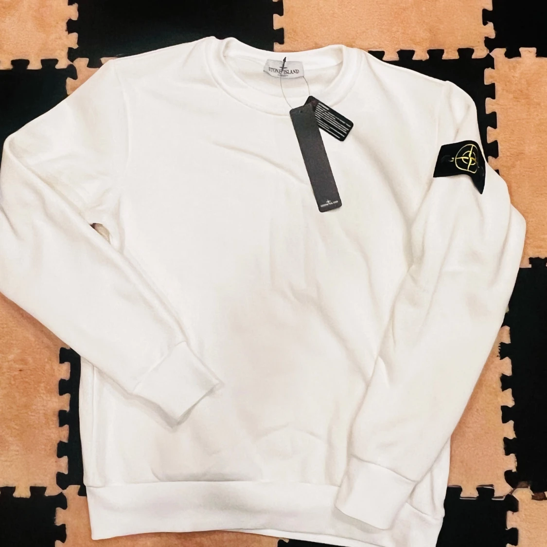 Vit sweatshirt från Stone Island