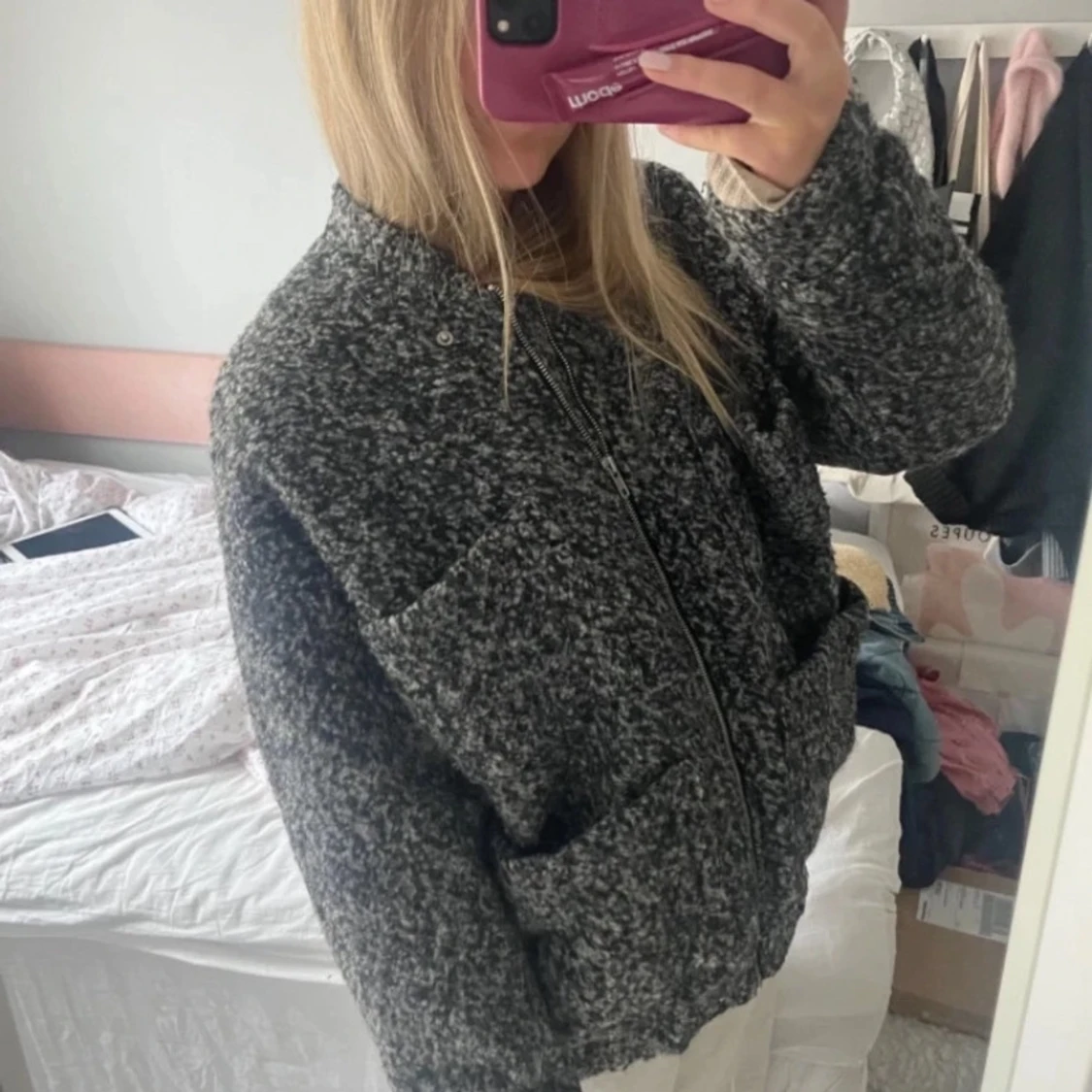 Grå bomberjacka  - 1