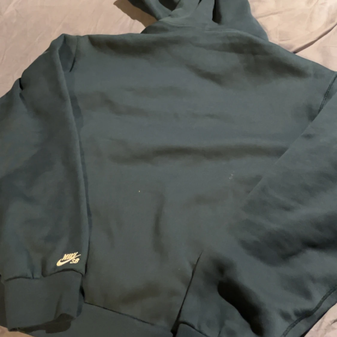Mörkblå Nike SB hoodie med print - 2