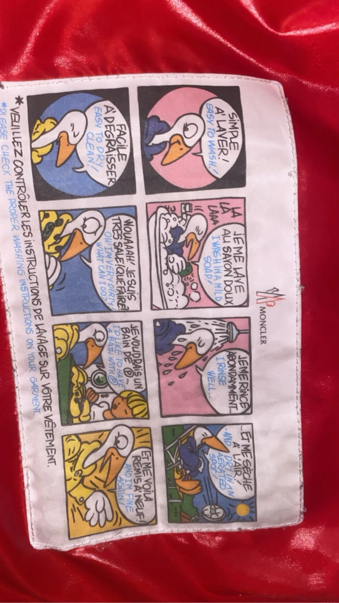 Röd Moncler encrins - 6