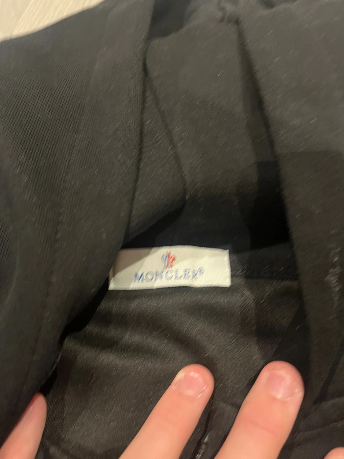 Svart Moncler hoodie med dragkedja - 3