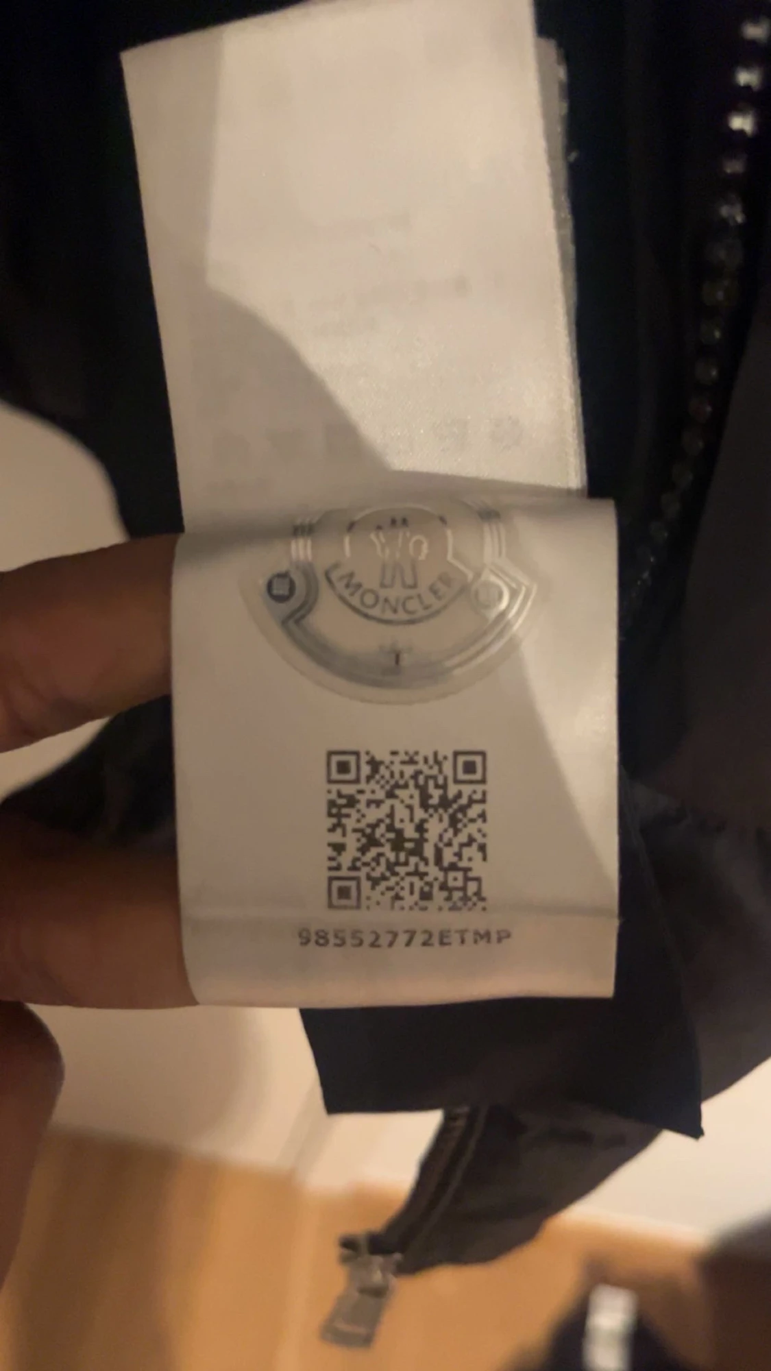 Svart Moncler pufferjacka med stickade ärmar - 6