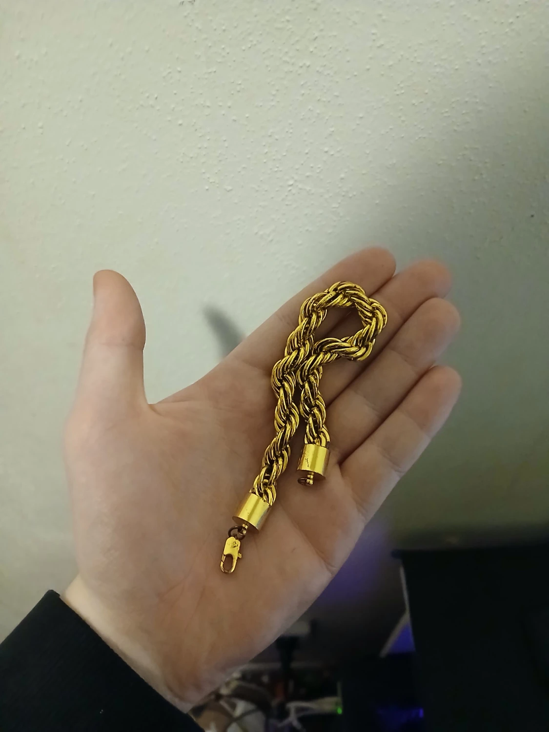 Guld  halsband och armband set - 3