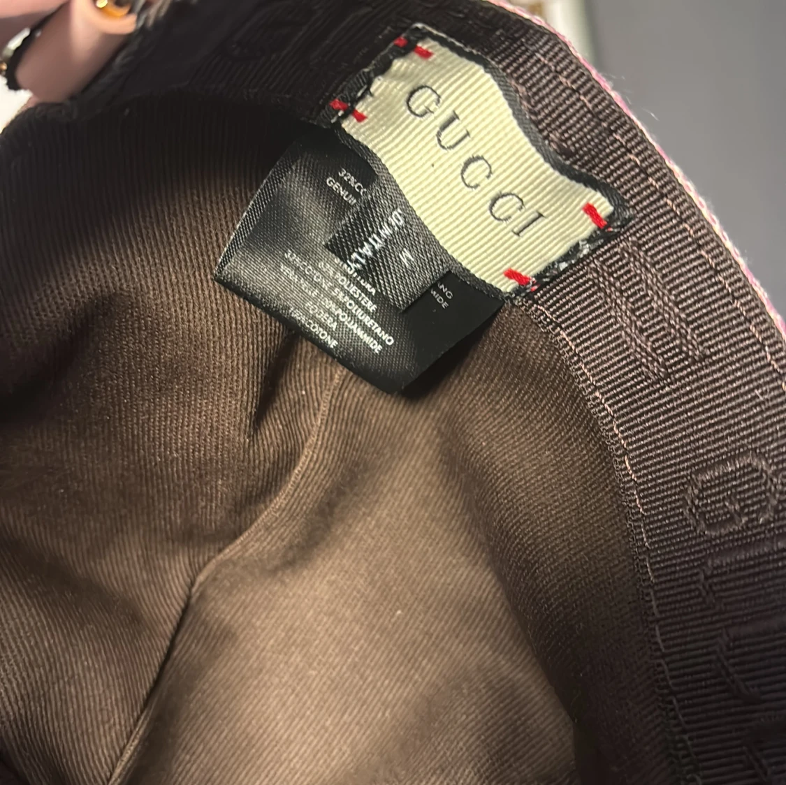 Gucci rosa keps med monogram - 3