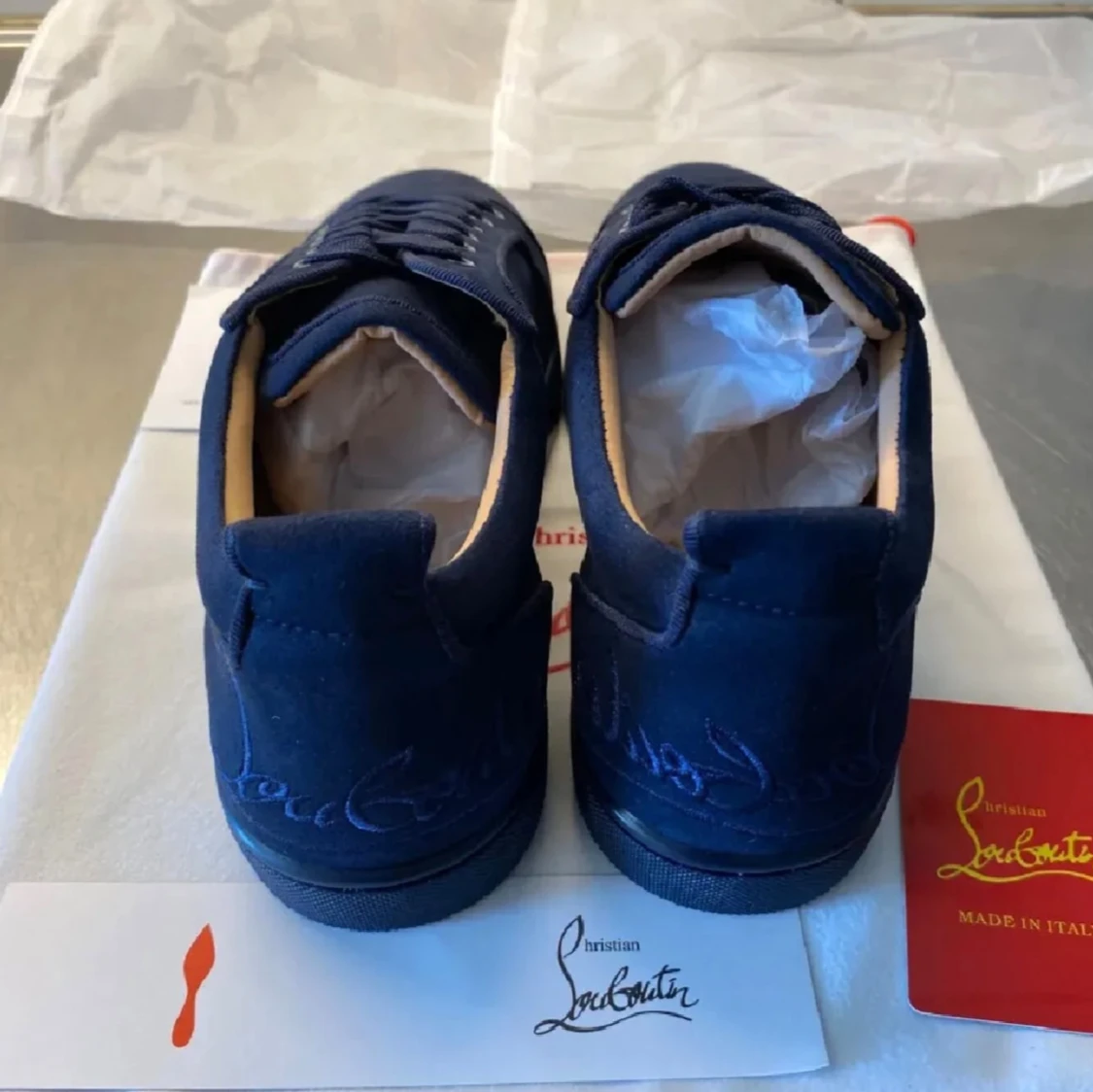Mörkblå sneakers från Christian Louboutin - 2