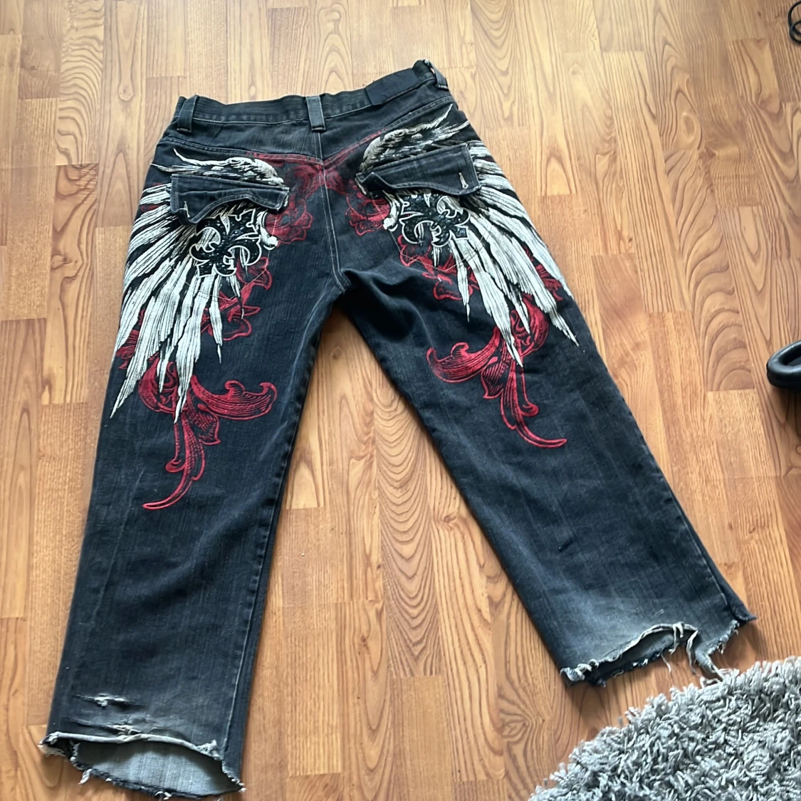 Svarta rawblue jeans med sjuk heelbite  - 1