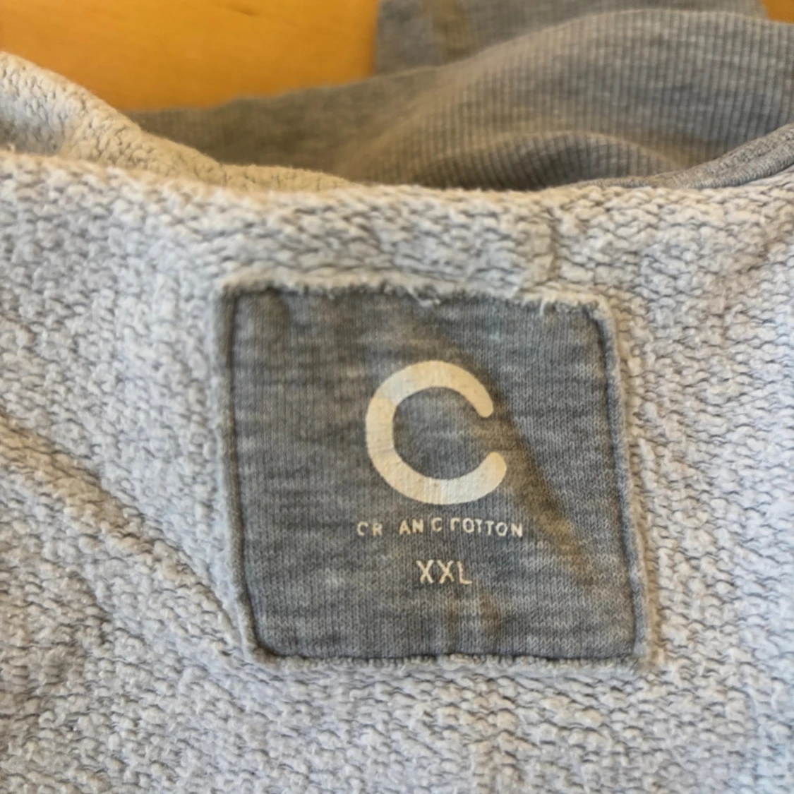 Grå hoodie från Crancotton XXL - 2