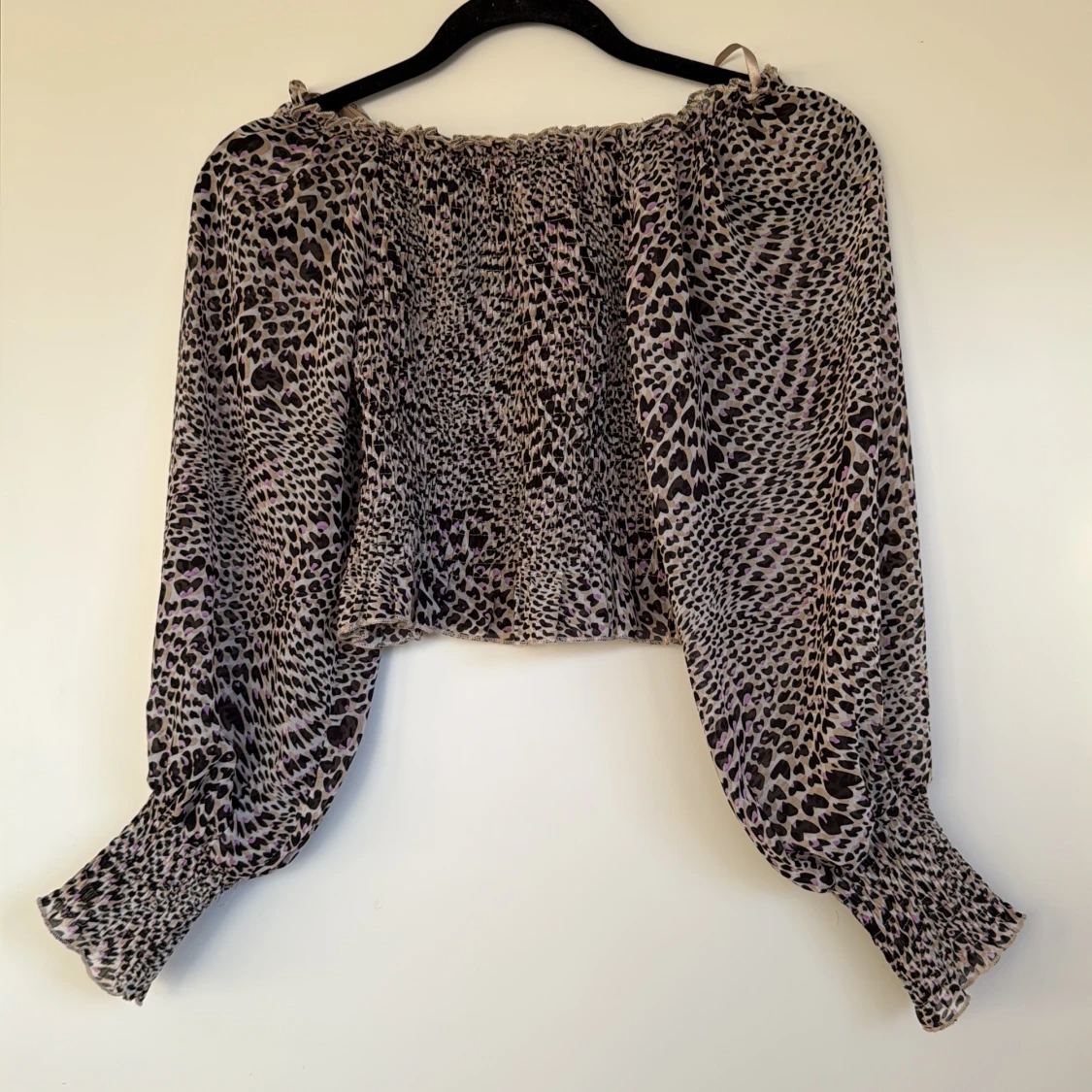 Leopardmönstrad blus Sisters Point XS