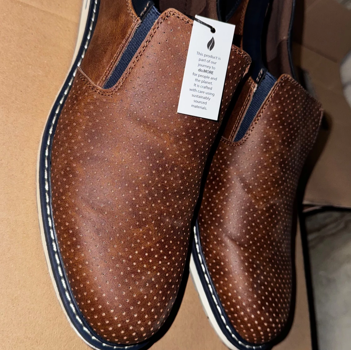 Bruna loafers från Pier One