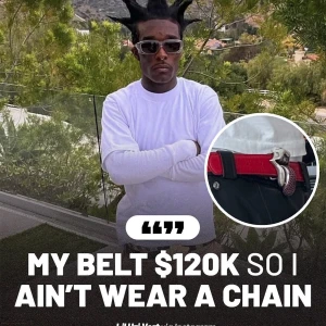 Uzi inspired belt  - 110cm long and made out of leather 