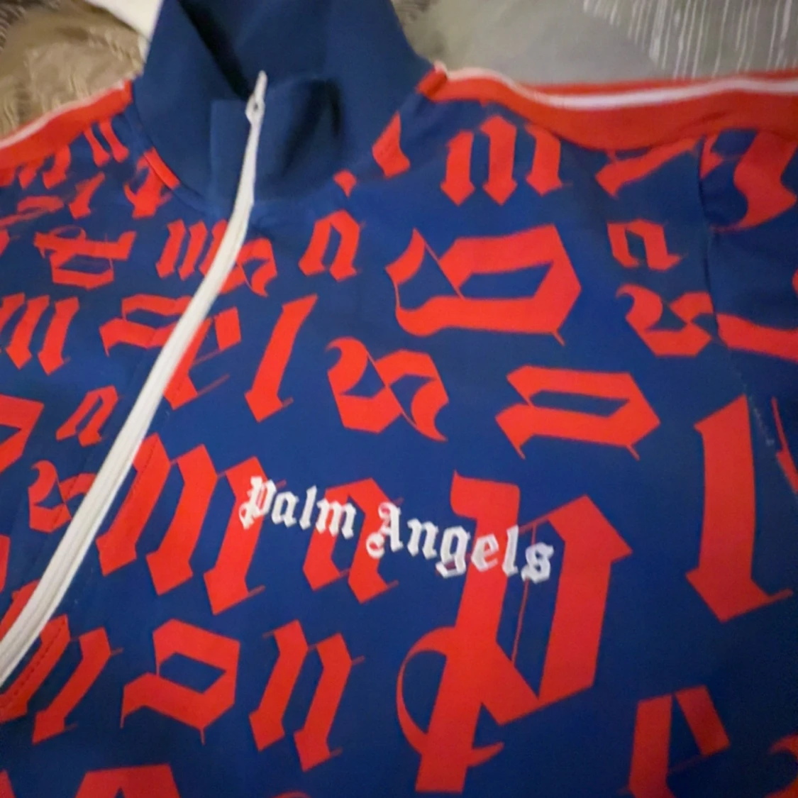 Palm Angels blå och röd track jacket - 2