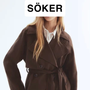 SÖKRR: H&M Brun trenchcoat med bälte - Söker efter denna i en storlek S - med rimligt pris!! 