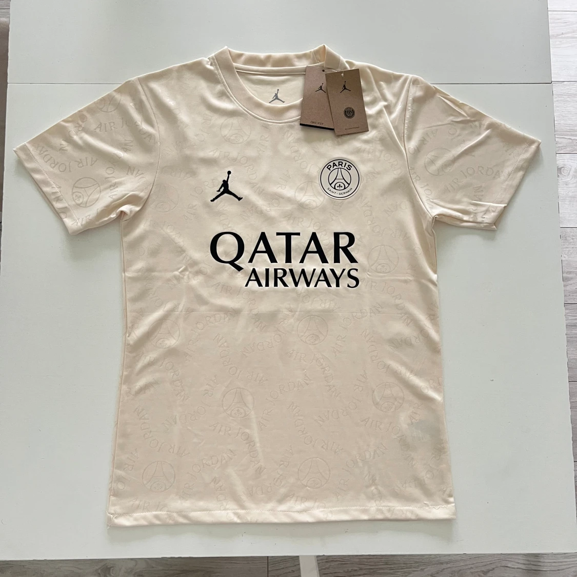 PSG x Jordan beige fotbollströja S Dembele #10