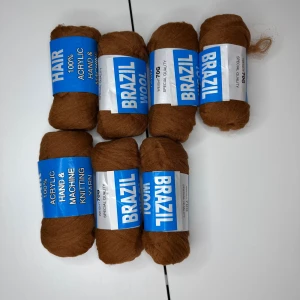 7 Rollls Brazil Wool Hair 100% Acrylic Yarn - Seven Roll of Brazil Wool Hair, 100% acrylic, weight 70g per Roll. Perfect and Suitable for African Synthetic Crochet Hairstyles, Giant Braids, Senegalese Twists. Perfect for DIY Braided Hairstyles And Spiral Curls.