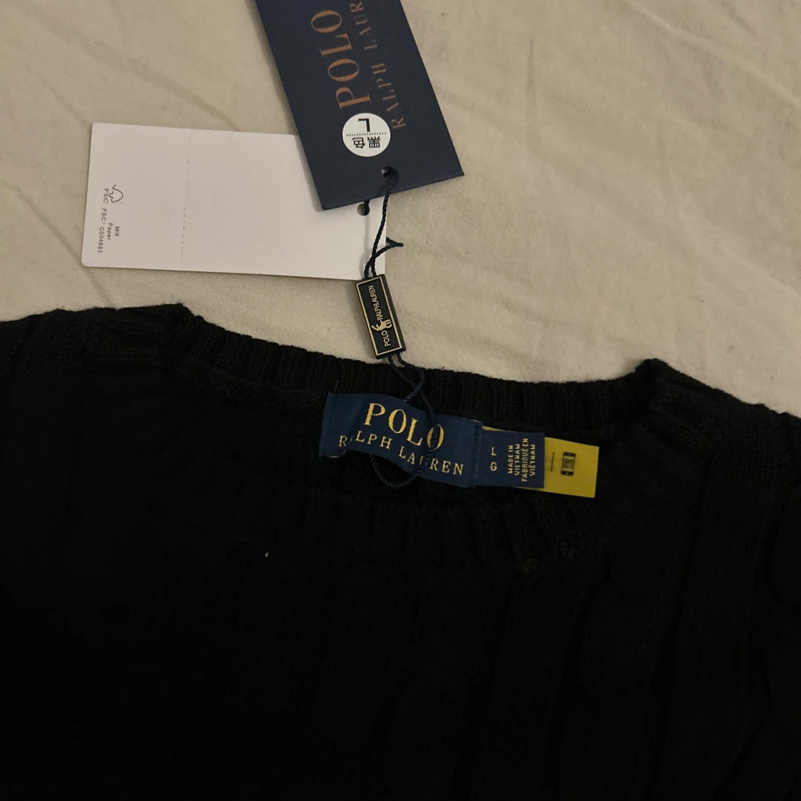 Svart kabelstickad tröja Polo Ralph Lauren - 2