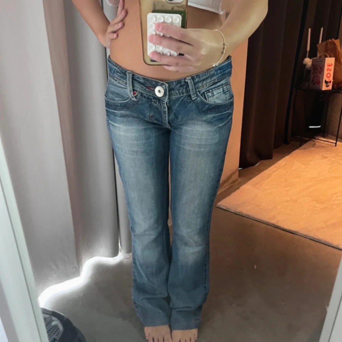 bootcut jeans låg midja - 3
