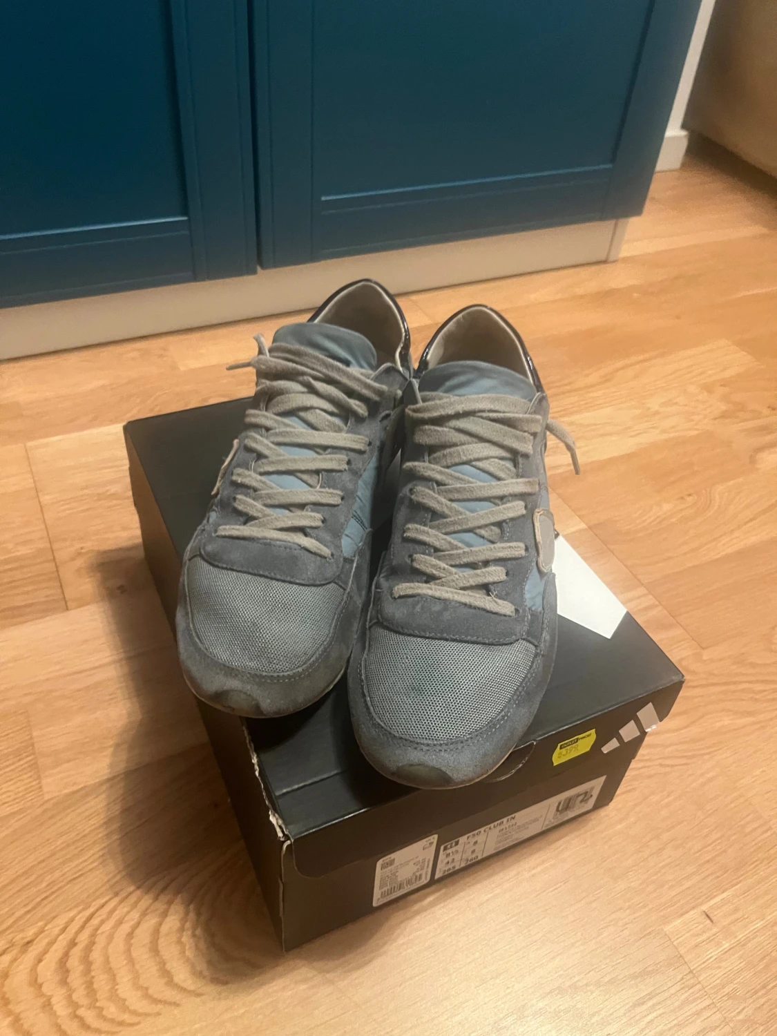 Blå Philippe Model sneakers  - 1