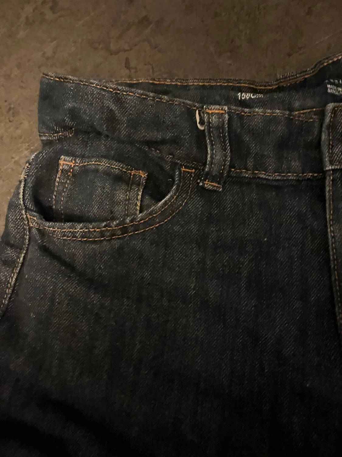 Mörkblå straight jeans Denim Co 158cm - 1