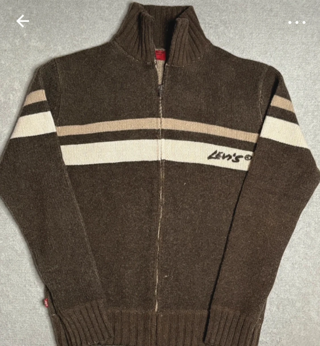 Brun stickad kofta från Levi's