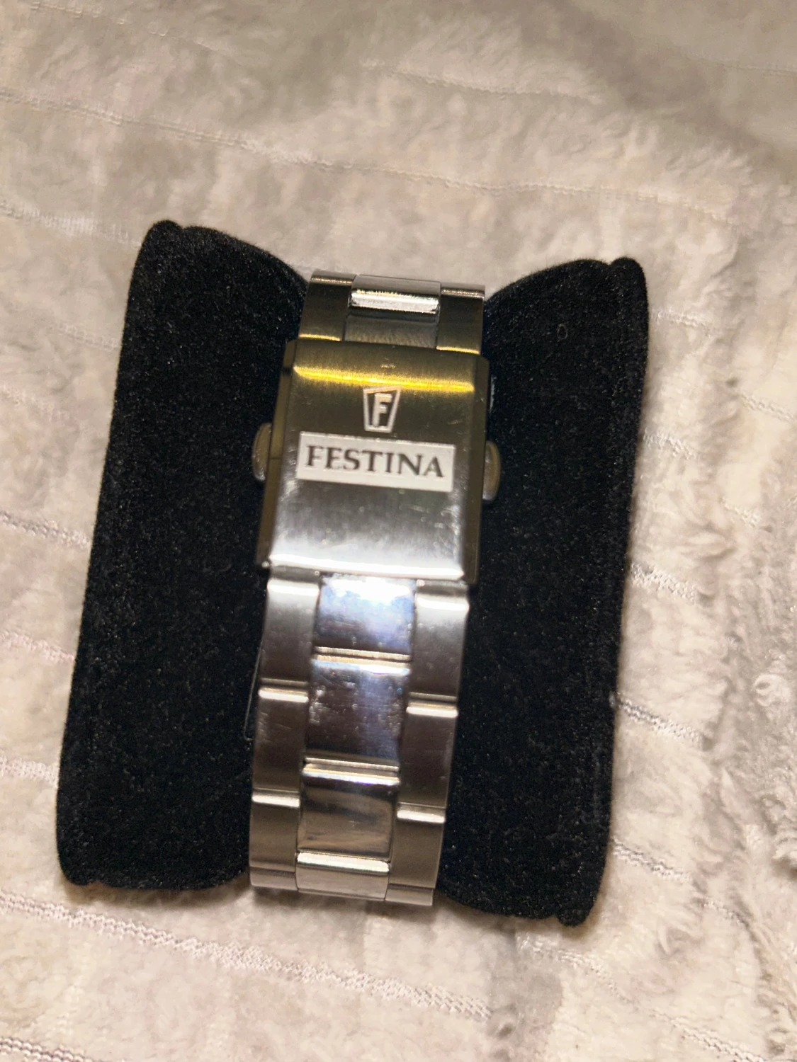 Silverfärgad Festina Chronograph klocka - 2