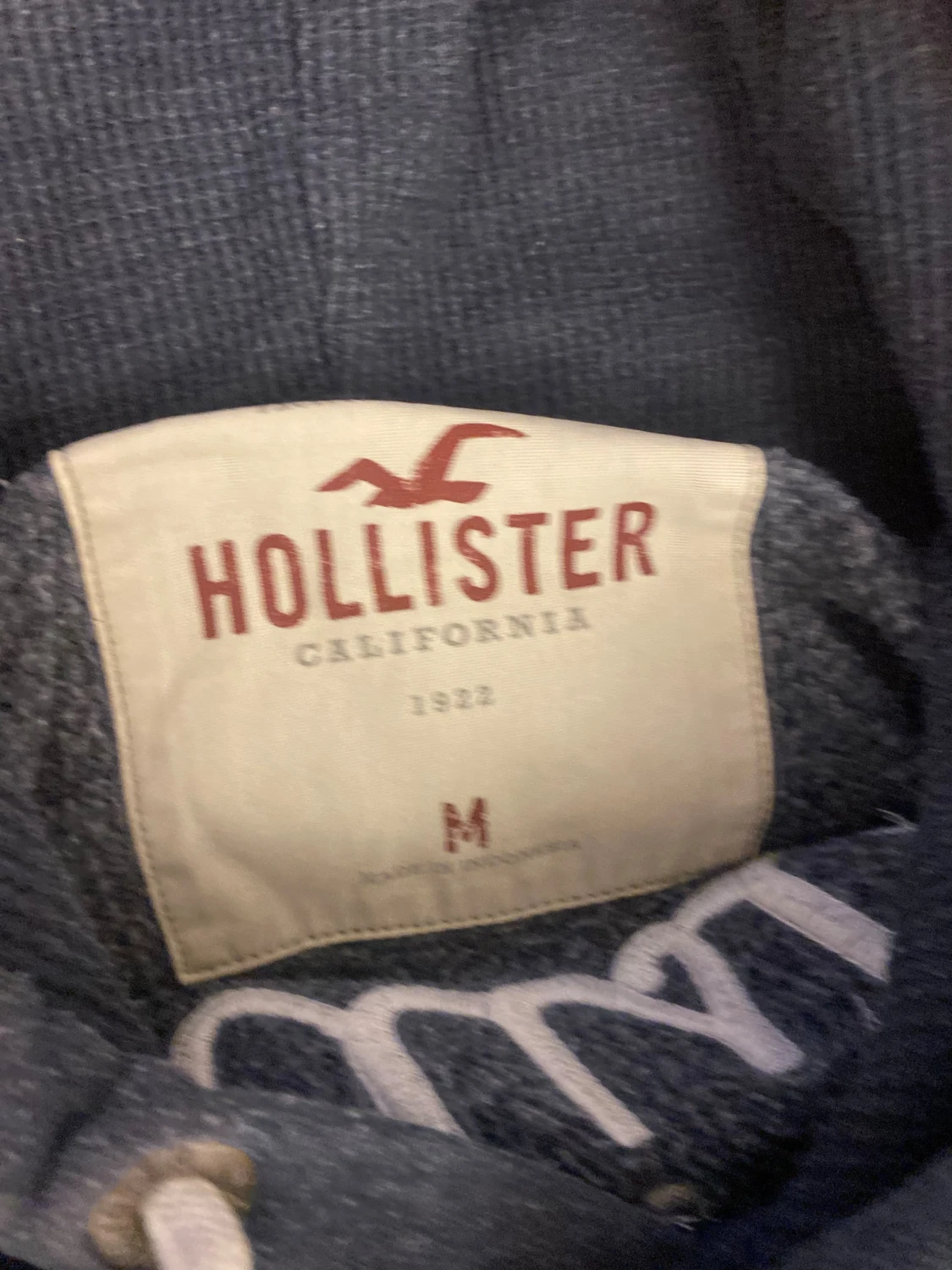 Marinblå hoodie från Hollister M - 2