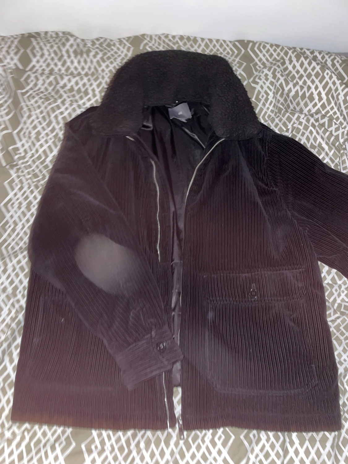 Svart manchesterjacka från H&M XXL - 1