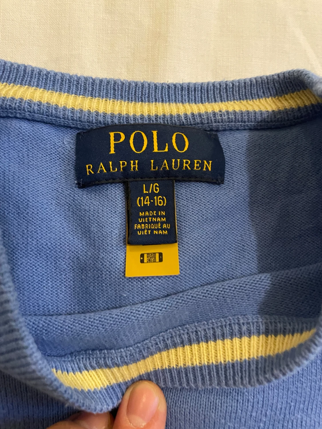 Ljusblå  stickad tröja Polo Ralph Lauren - 3