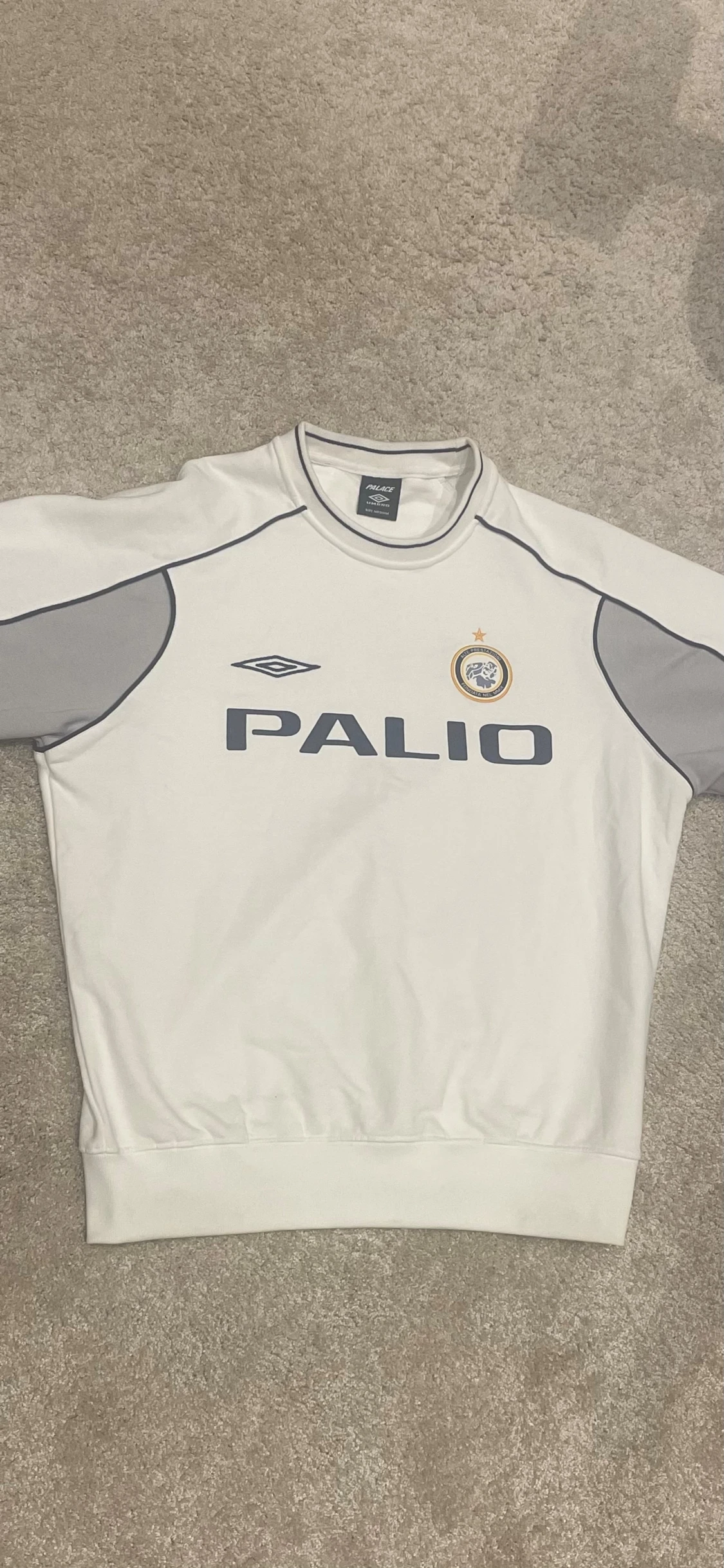 Vit sweatshirt Palace x Umbro