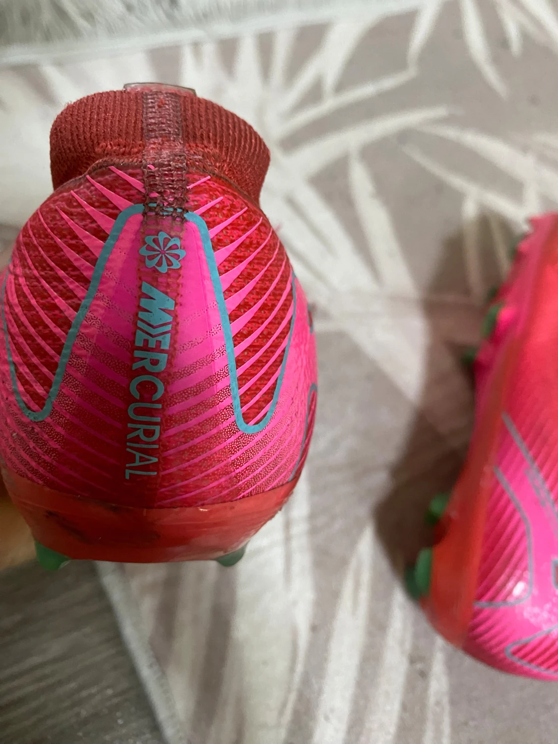 Nike röda fotbollsskor Flyknit - 5