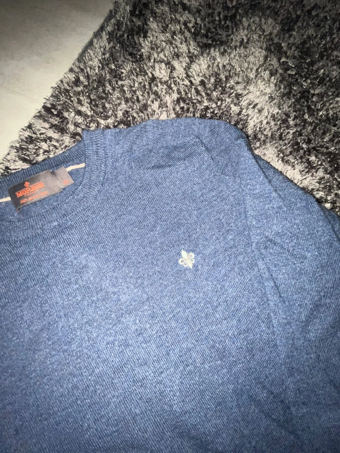 Blå stickad tröja från Morris XS - 1