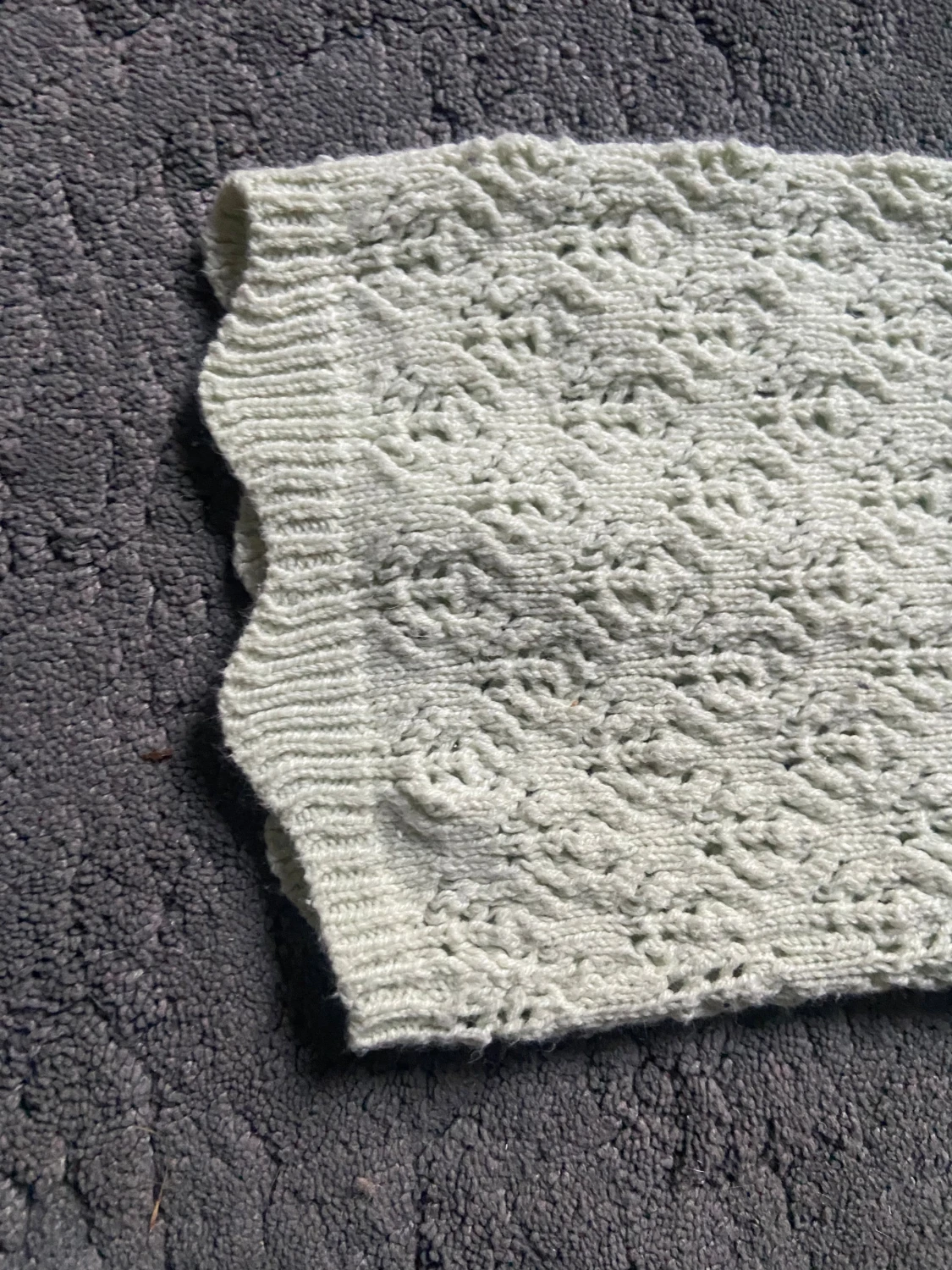 Ljusgrön stickad topp från H&M - 3