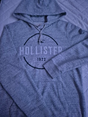 Grå Hollister hoodie strl S - Säljer en helt ny grå Hollister hoodie! Nytvättad och redo! Strl S