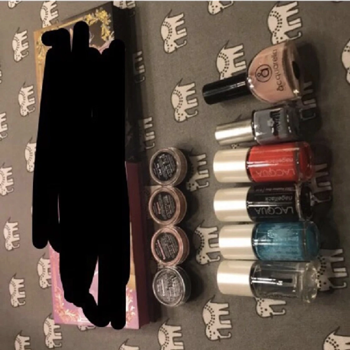 Sminkpaket nagellack, ögonskuggor