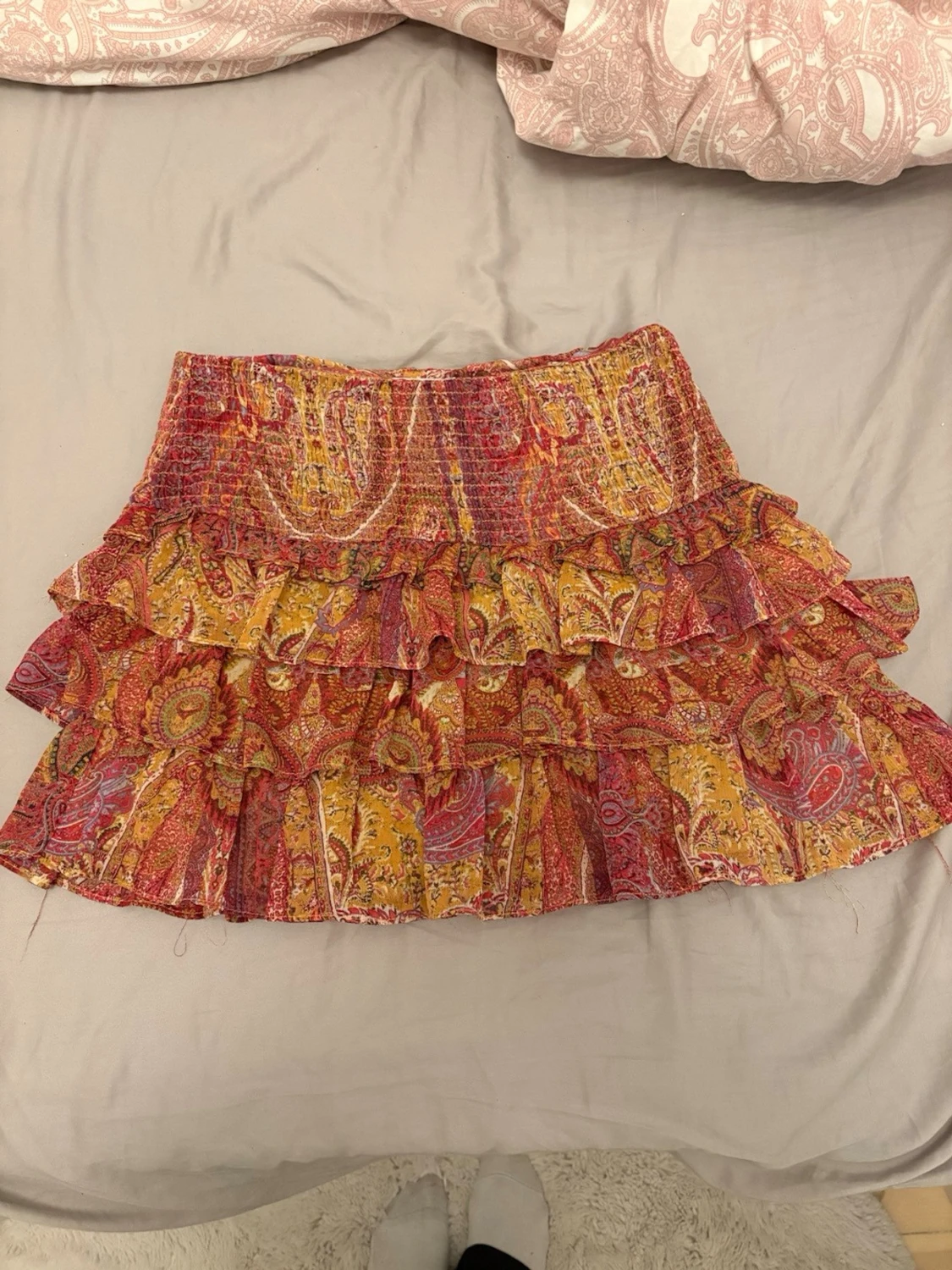 Mönstrad volangkjol från Zara