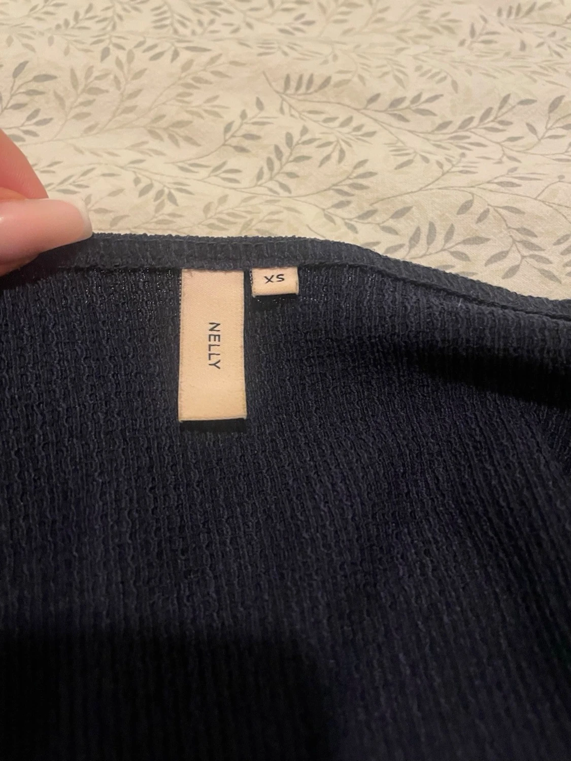 Marinblå knyt tröja  - 2