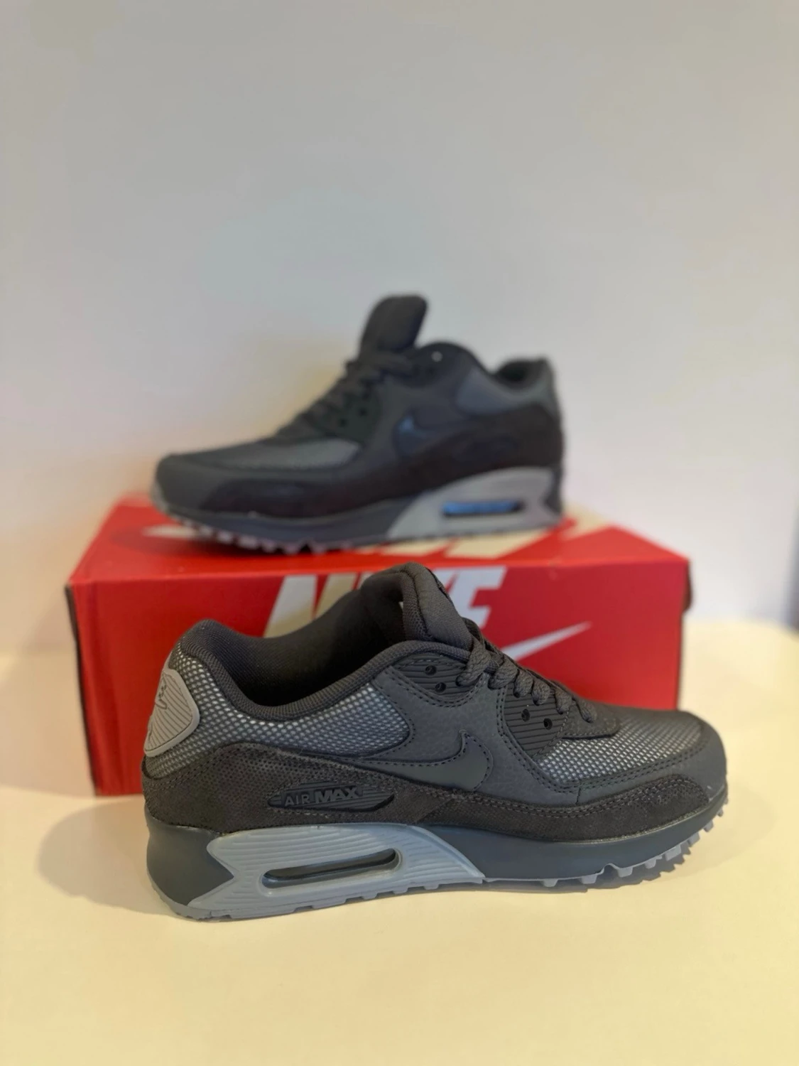 Nike Air Max 90 mörkgrå sneakers WMNS - 1