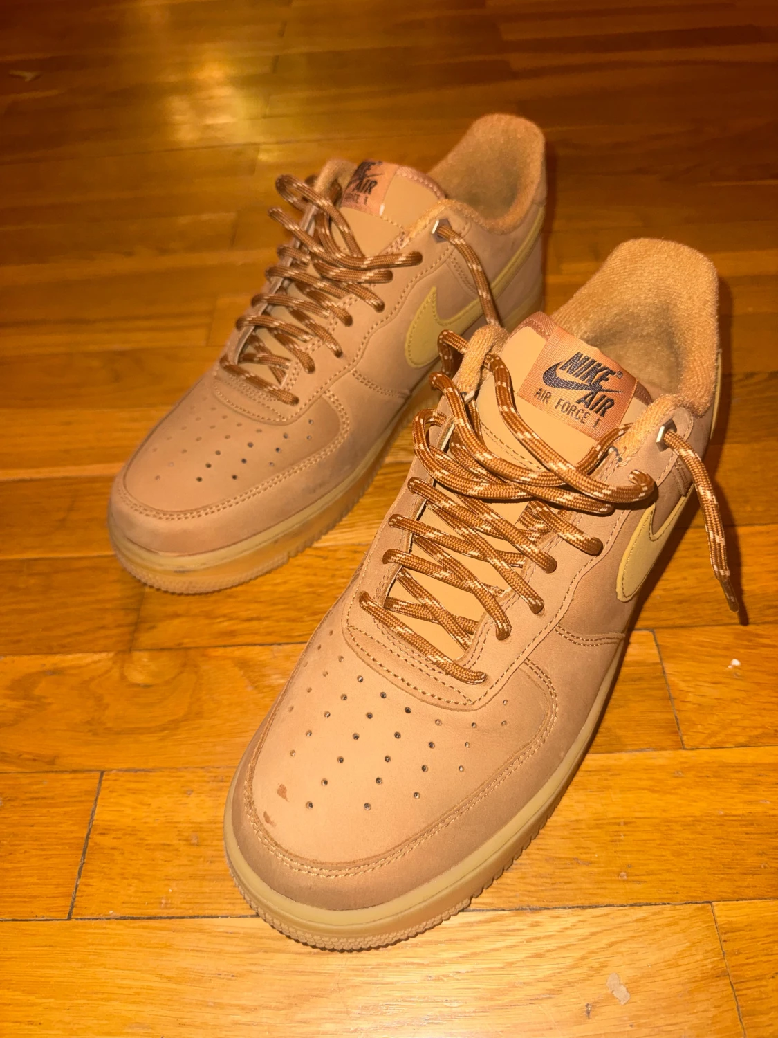 Nike Air Force 1 i beige mocka - 2