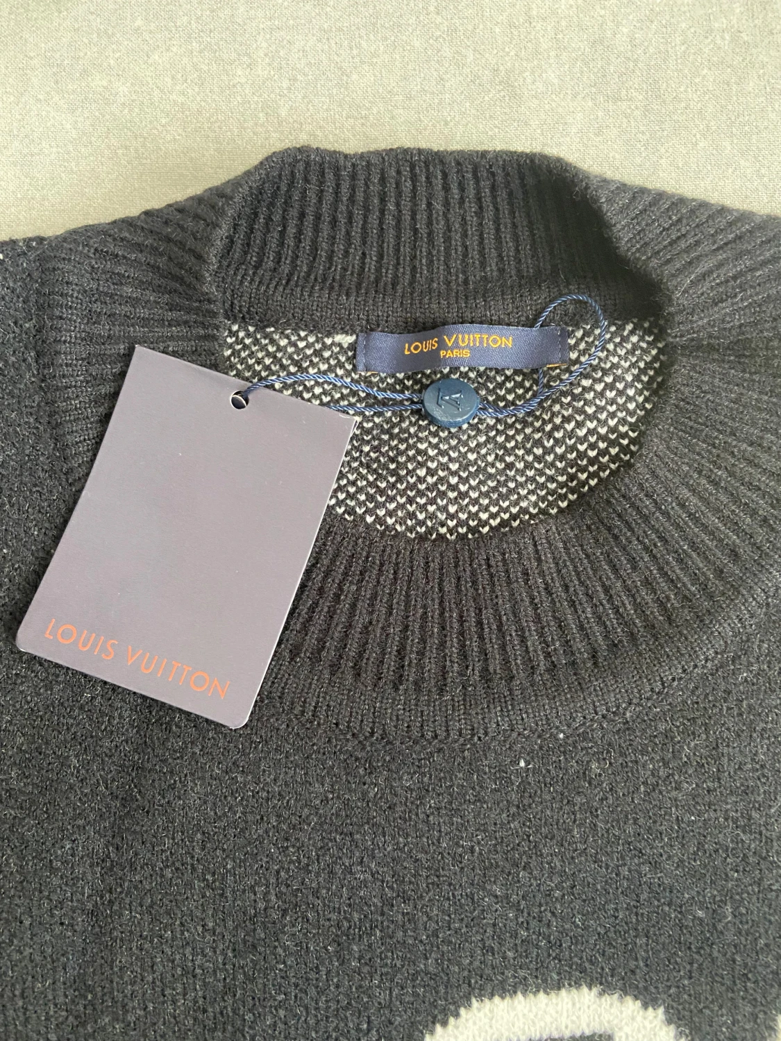 Svarte stickad Louis Vuitton tröja - 1