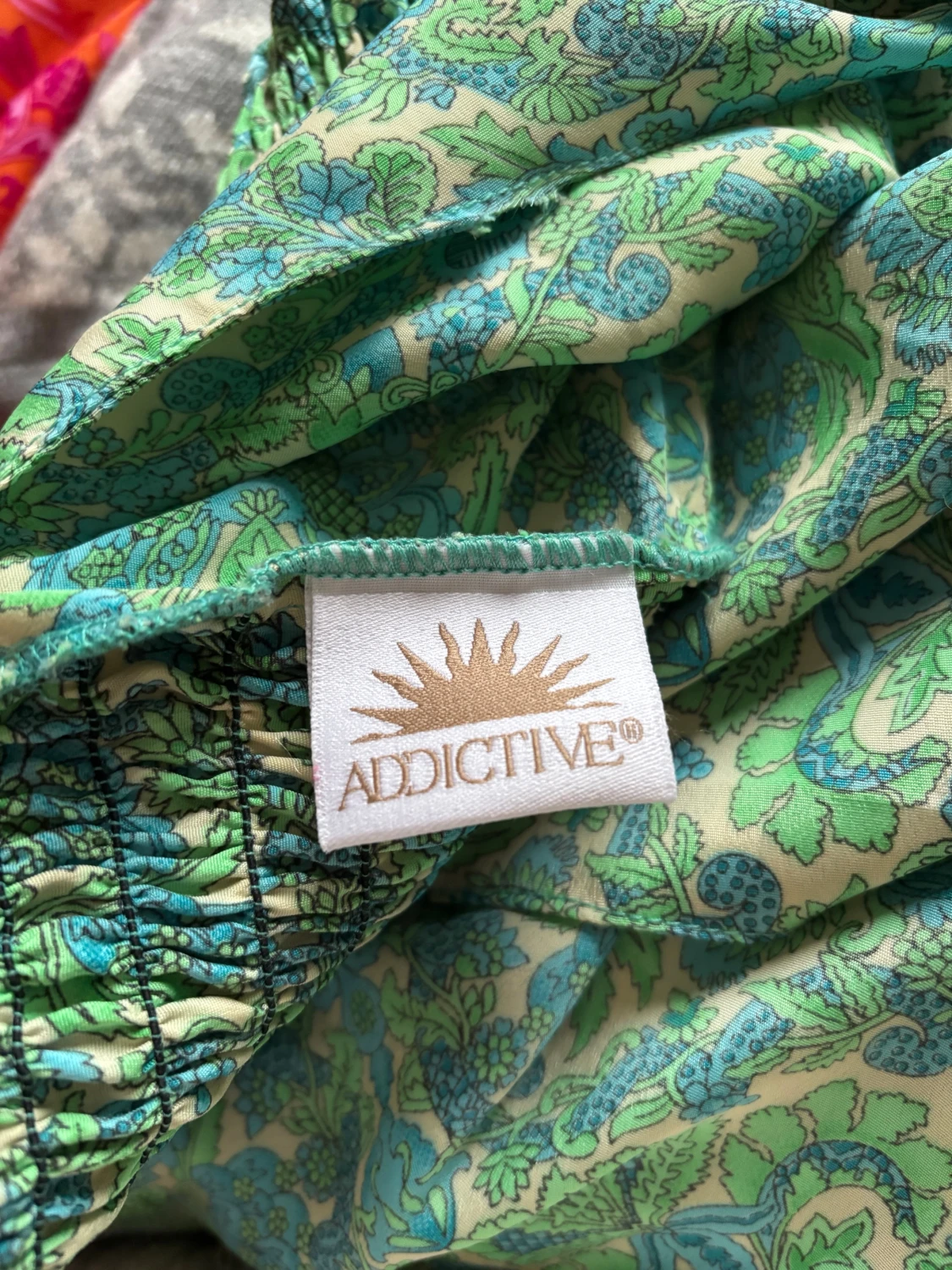 Mönstrad klänning - 1