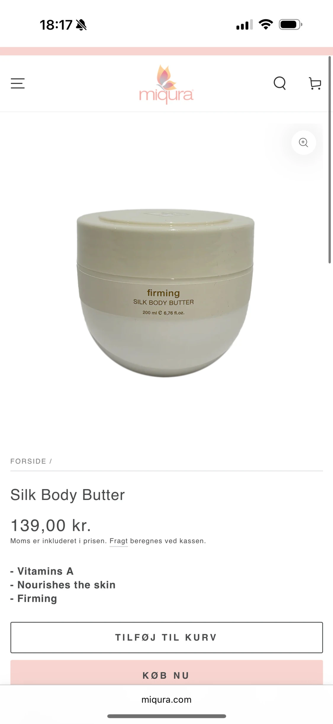 Miqura Silk Body Butter 200ml
