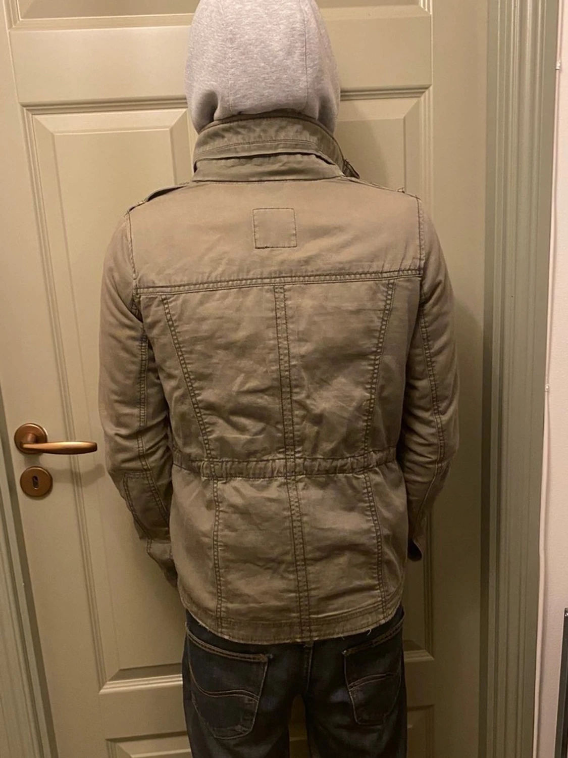 Mörkgrön field jacka från Abercrombie & Fitch  - 1